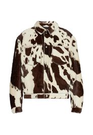 Represent patterned chest-pocket jacket - Marrone