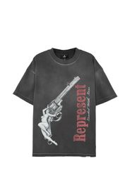 Represent print T-shirt - Grigio