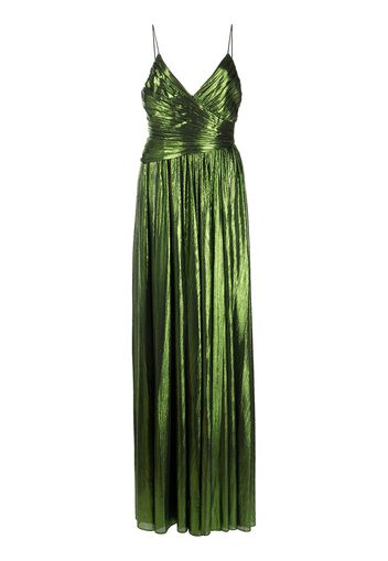 Retrofete Doss pleated gown - Verde