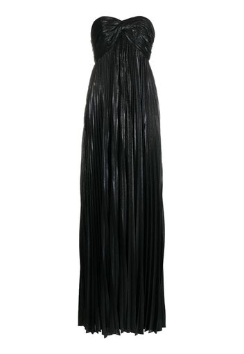 Retrofete Zoa pleated maxi dress - Nero