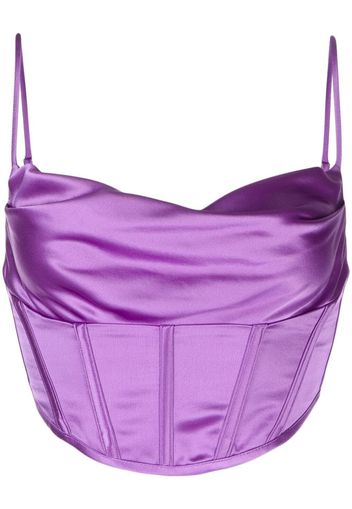 Retrofete corset-style crop top - Viola