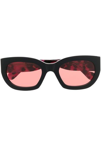 Retrosuperfuture tortoiseshell-effect round-frame sunglasses - Marrone