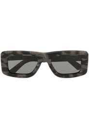 Retrosuperfuture tortoiseshell-effect rectangle-frame sunglasses - Marrone