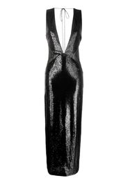 REV sequin-embellished maxi dress - Nero