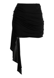 REV mid-rise draped miniskirt - Nero