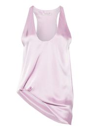 REV asymmetric satin tank top - Viola