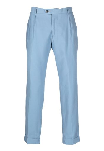 Reveres 1949 pressed-crease straight-leg tailored trousers - Blu