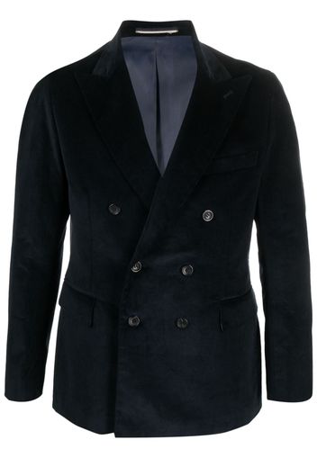 Reveres 1949 corduroy double-breasted blazer - Blu