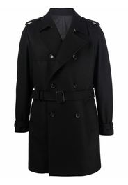 Reveres 1949 double-breasted belted virgin wool coat - Nero