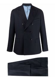 Reveres 1949 double-breasted striped suit - Blu