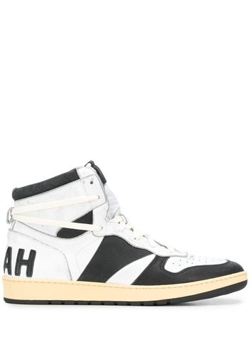 high top slogan sneakers