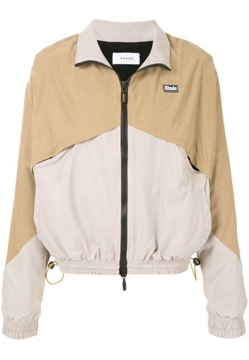 two-tone nylon lightweight jacket