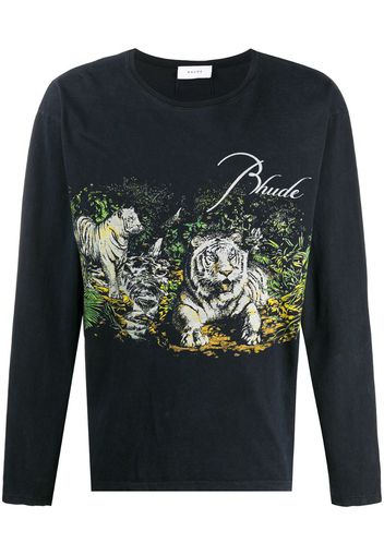 Tiger print jumper