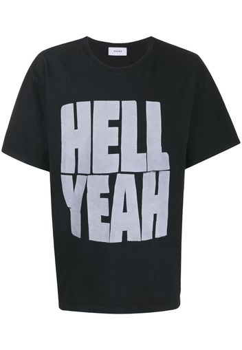 hell yeah print T-shirt