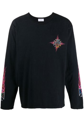 Neon Flame long-sleeve T-shirt