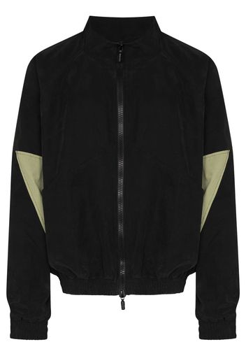 Rhude panelled zip-front jacket - Nero