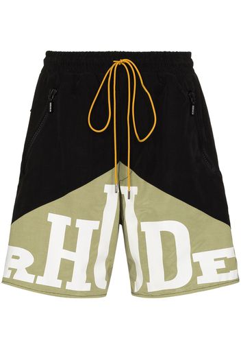 Rhude RHUDE YACHTING LOGO PRNT SHRTS BLK GRN - Nero