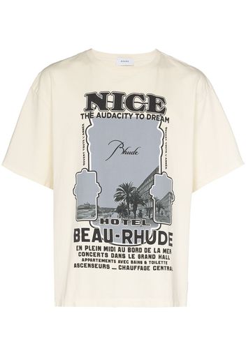 Rhude graphic-print short-sleeve T-shirt - Bianco