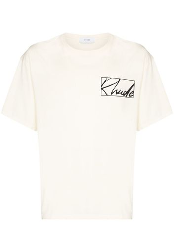 Rhude T-shirt con stampa - Bianco