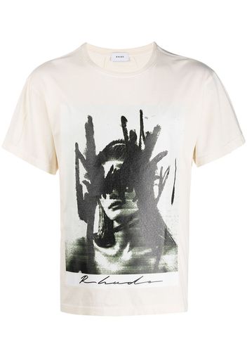 Rhude T-shirt con stampa - Toni neutri