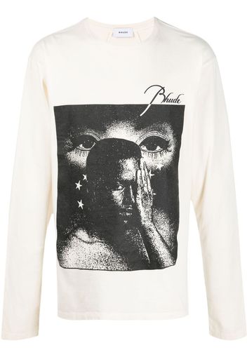 Rhude T-shirt con stampa - Bianco