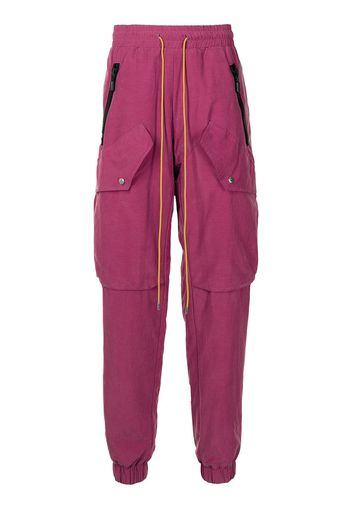 Rhude drawstring waist trousers - Rosa