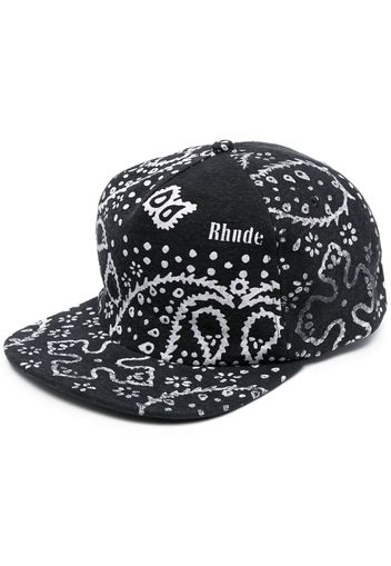 Rhude bandana print baseball cap - Nero