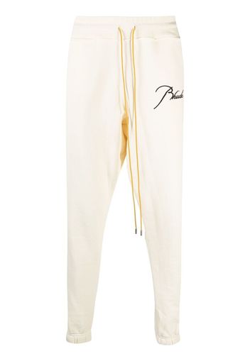 Rhude Pantaloni sportivi con ricamo - Toni neutri