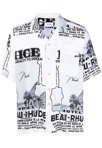 Rhude graphic-print shirt - Bianco