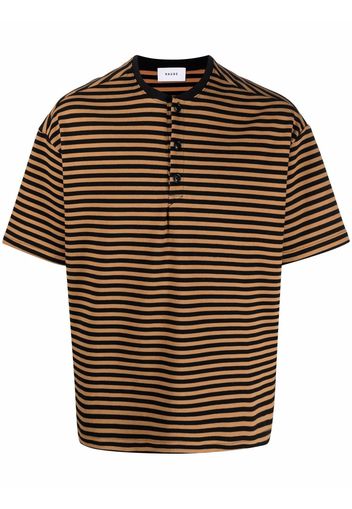 Rhude striped cotton T-shirt - Nero