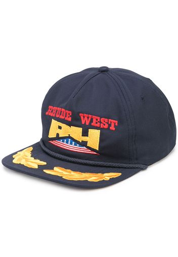 Rhude Wild West snapback cap - Blu