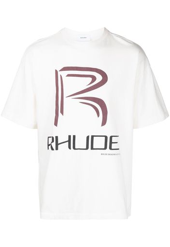 Rhude T-shirt Raceway - WHITE