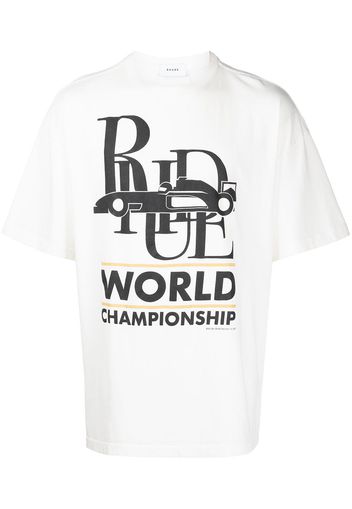 Rhude T-shirt World Champion - Bianco