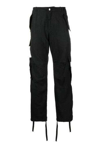 Rhude straight-leg cargo trousers - Nero