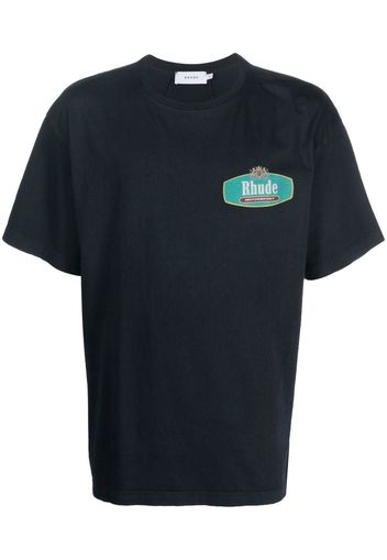 RHUDE Racing Crest short-sleeve T-shirt - Blu