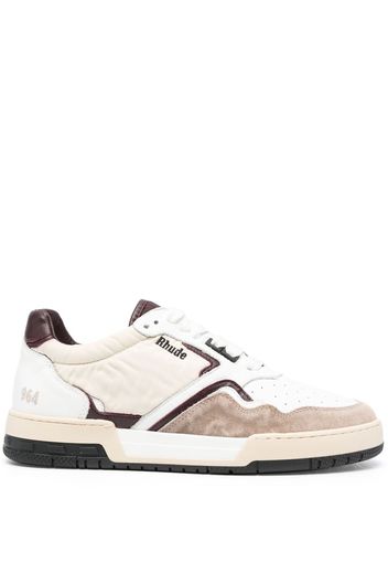 Rhude embroidered-logo low-top sneakers - Bianco