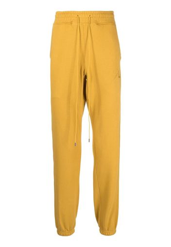 Rhude embroidered-logo drawstring track pants - Giallo