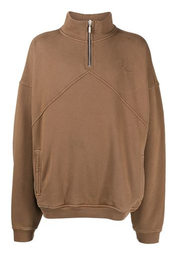 Rhude Felpa con ricamo - Marrone