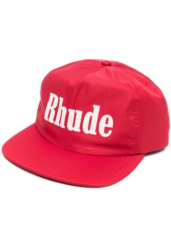 Rhude logo-print baseball cap - Rosso