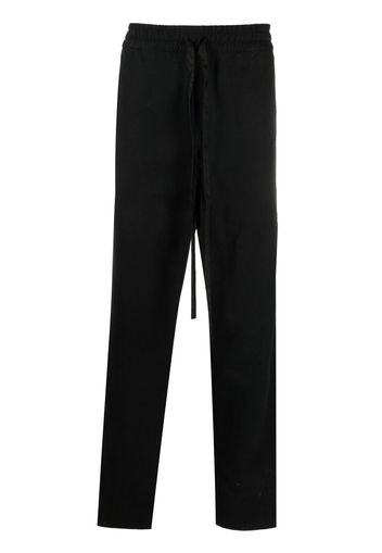 Rhude side stripe detail track pants - Nero