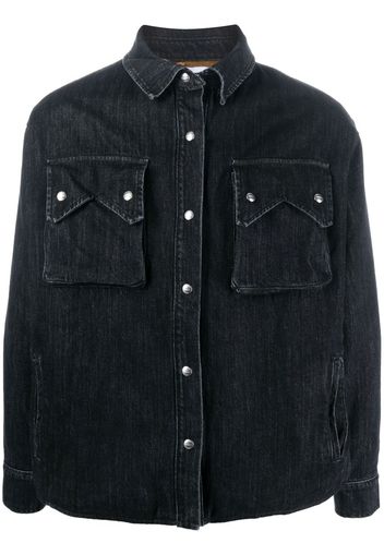 Rhude denim shirt jacket - Nero