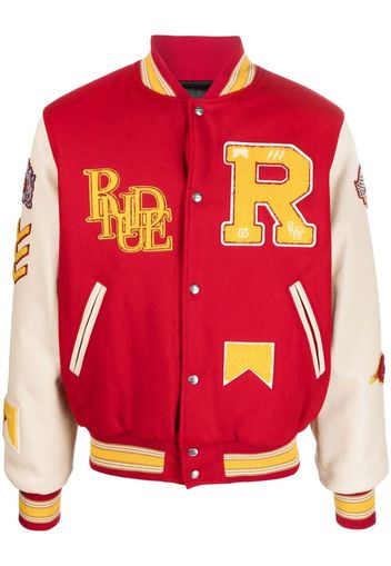 Rhude Bull Market varsity jacket - Rosso