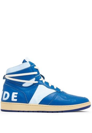 Rhude Rhecess leather high-top sneakers - Blu