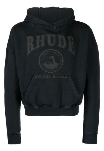 Rhude Desert Valley cotton hoodie - 0372 - BLACK