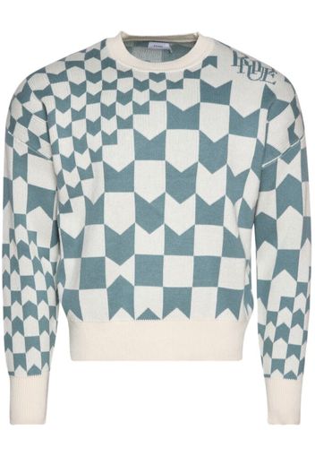 Rhude Racing monogram-intarsia jumper - Toni neutri