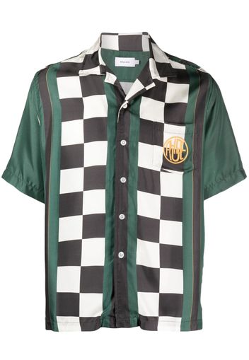 Rhude Camicia Racing Bowling - Verde