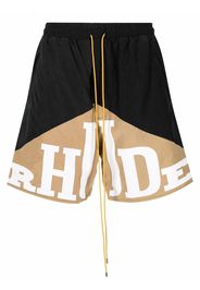 Rhude logo-print shorts - Nero