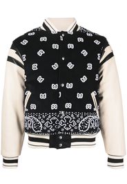 Rhude bandana-print bomber jacket - Nero