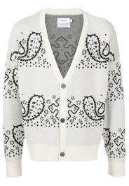 Rhude Cardigan a righe - Bianco