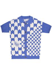 Rhude Polo Racing Checkered - Blu